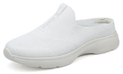 Women's Orthopedic Slip-On Mules Sneakers for Plantar Fasciitis Easy Off Recovery Backless Knit Comfortable Lightweight with Arch Support Walking Shoes for Travel, House & Office
