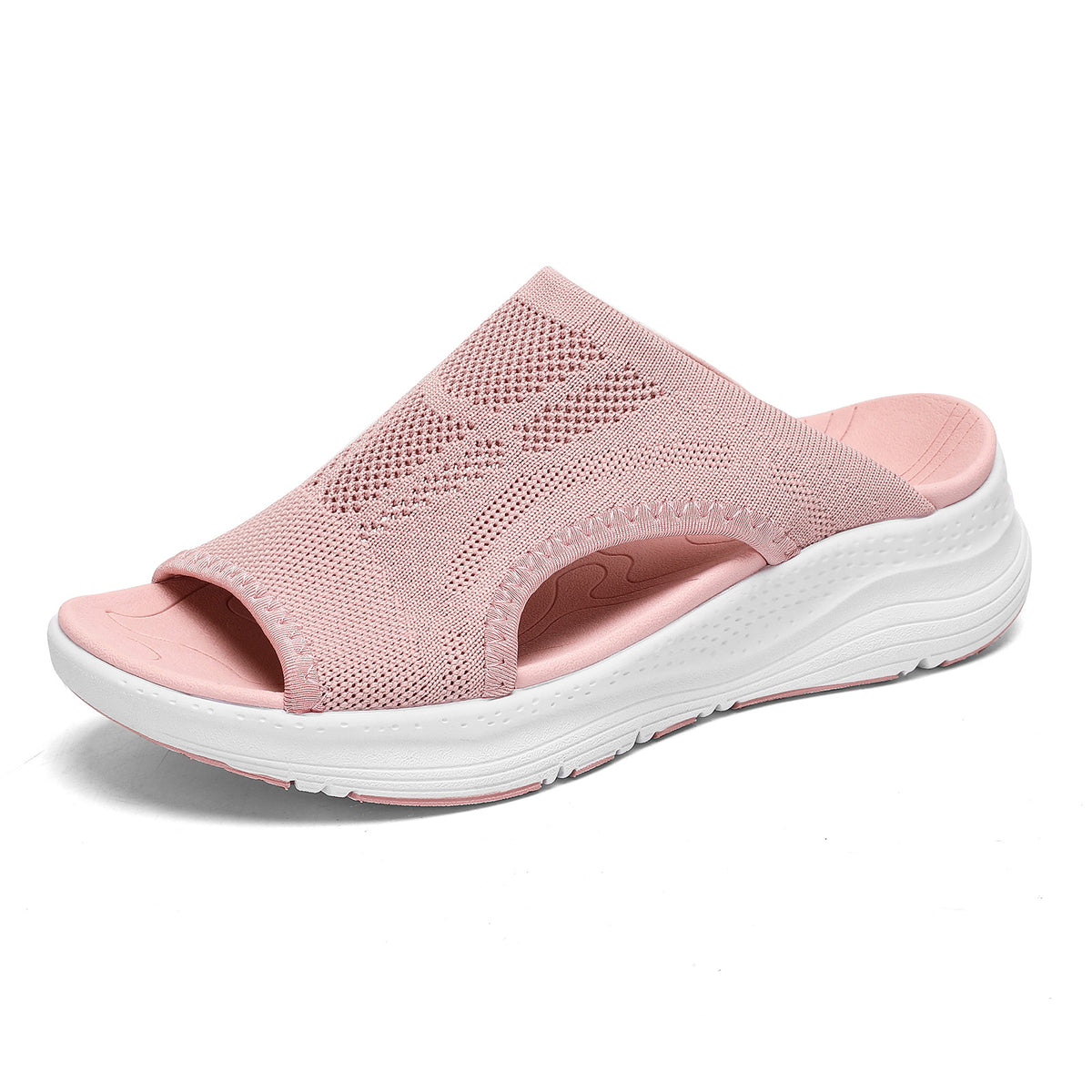 Womens Orthopedic Platform Slides Sandals with Arch Support Ladies Comfortable Walking Open Toe Plantar Fasciitis Slip On for Summer