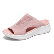 Womens Orthopedic Platform Slides Sandals with Arch Support Ladies Comfortable Walking Open Toe Plantar Fasciitis Slip On for Summer