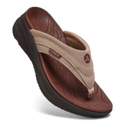 Women's Orthotic Platform Flip Flop with Arch Support Ladies Comfortable Recovery Walking Thong Sandals Slip On Indoor Outdoor for Summer Beach