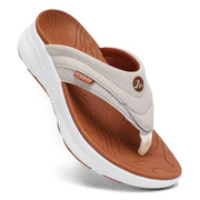 Women's Orthotic Platform Flip Flop with Arch Support Ladies Comfortable Recovery Walking Thong Sandals Slip On Indoor Outdoor for Summer Beach