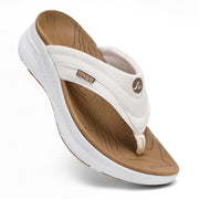 Women's Orthotic Platform Flip Flop with Arch Support Ladies Comfortable Recovery Walking Thong Sandals Slip On Indoor Outdoor for Summer Beach