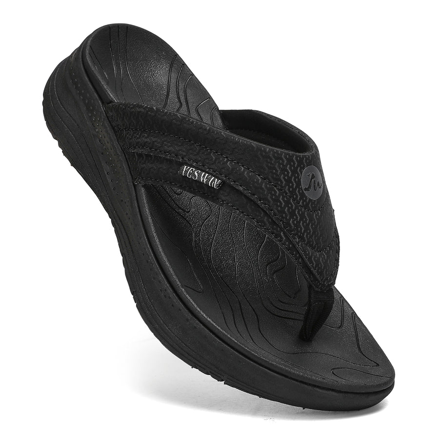 Women's Orthotic Platform Flip Flop with Arch Support Ladies Comfortable Recovery Walking Thong Sandals Slip On Indoor Outdoor for Summer Beach