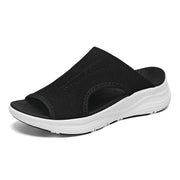 Womens Orthopedic Platform Slides Sandals with Arch Support Ladies Comfortable Walking Open Toe Plantar Fasciitis Slip On for Summer