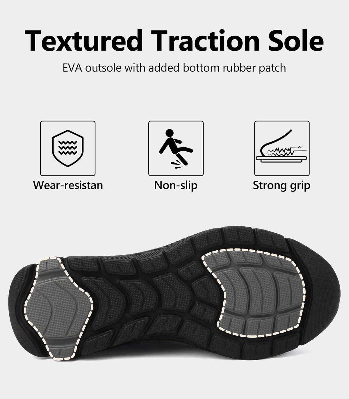 Women's Boots Slip On Winter Ankle Warm Booties Easy Entry Faux Fur Lined Snow Shoes, Lightweight Traction Sole for Home Walking
