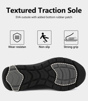 Women's Boots Slip On Winter Ankle Warm Booties Easy Entry Faux Fur Lined Snow Shoes, Lightweight Traction Sole for Home Walking