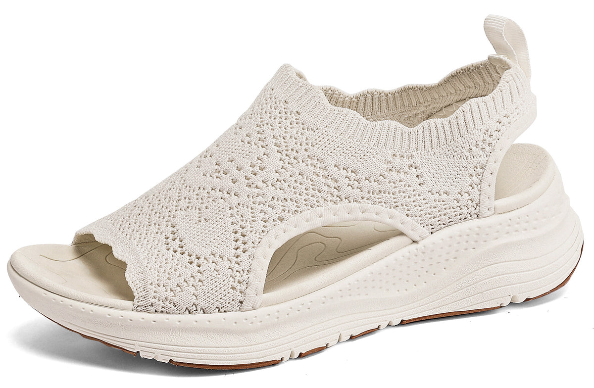 Womens Orthopedic Walking Sandals Arch Support Comfort Slip-On Sport Sandals Open-Toe Athletic Sandals for Plantar Fasciitis Summer Beach Casual