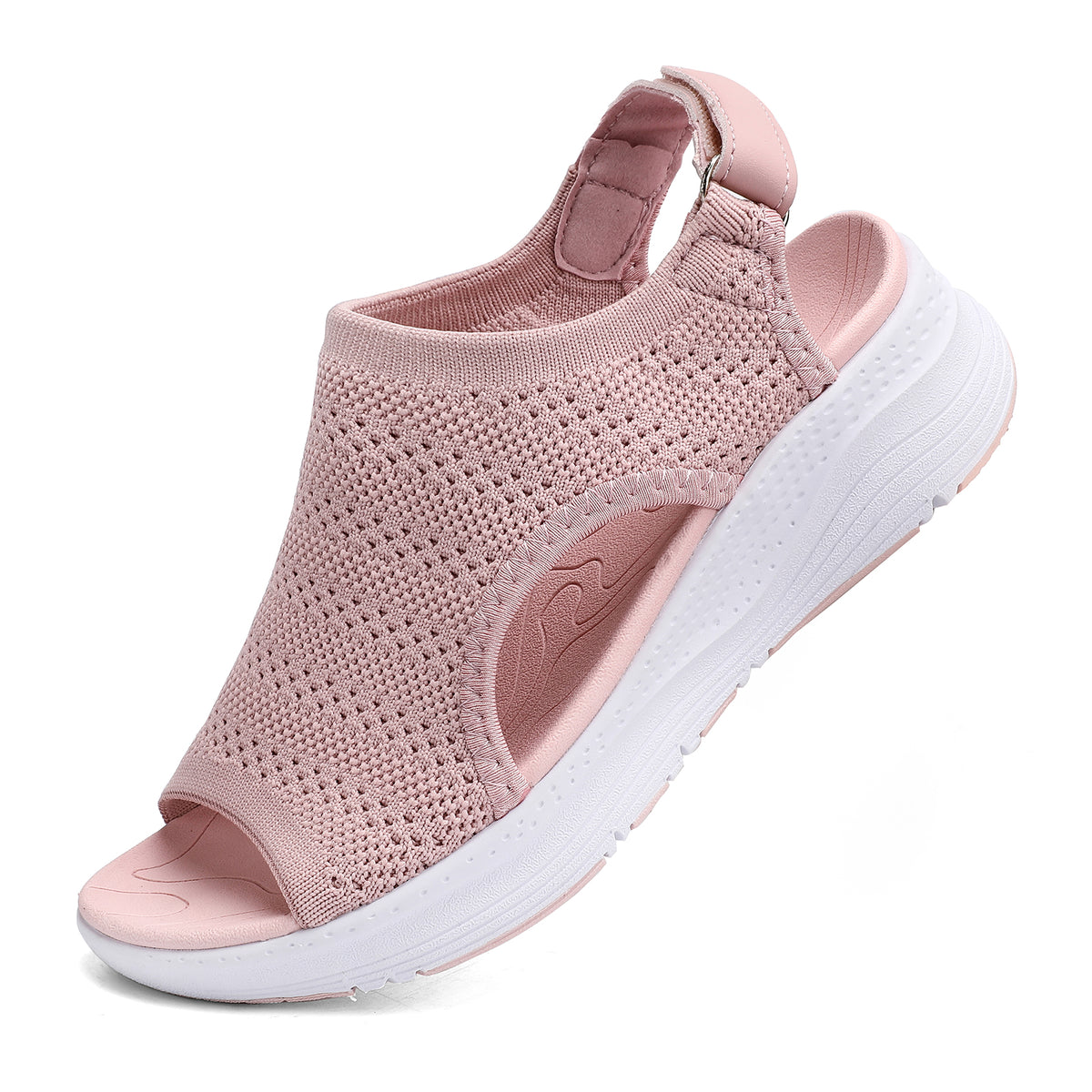 Women Arch Support Orthotic Walking Sandals Open Toe Adjustable Ankle Strap