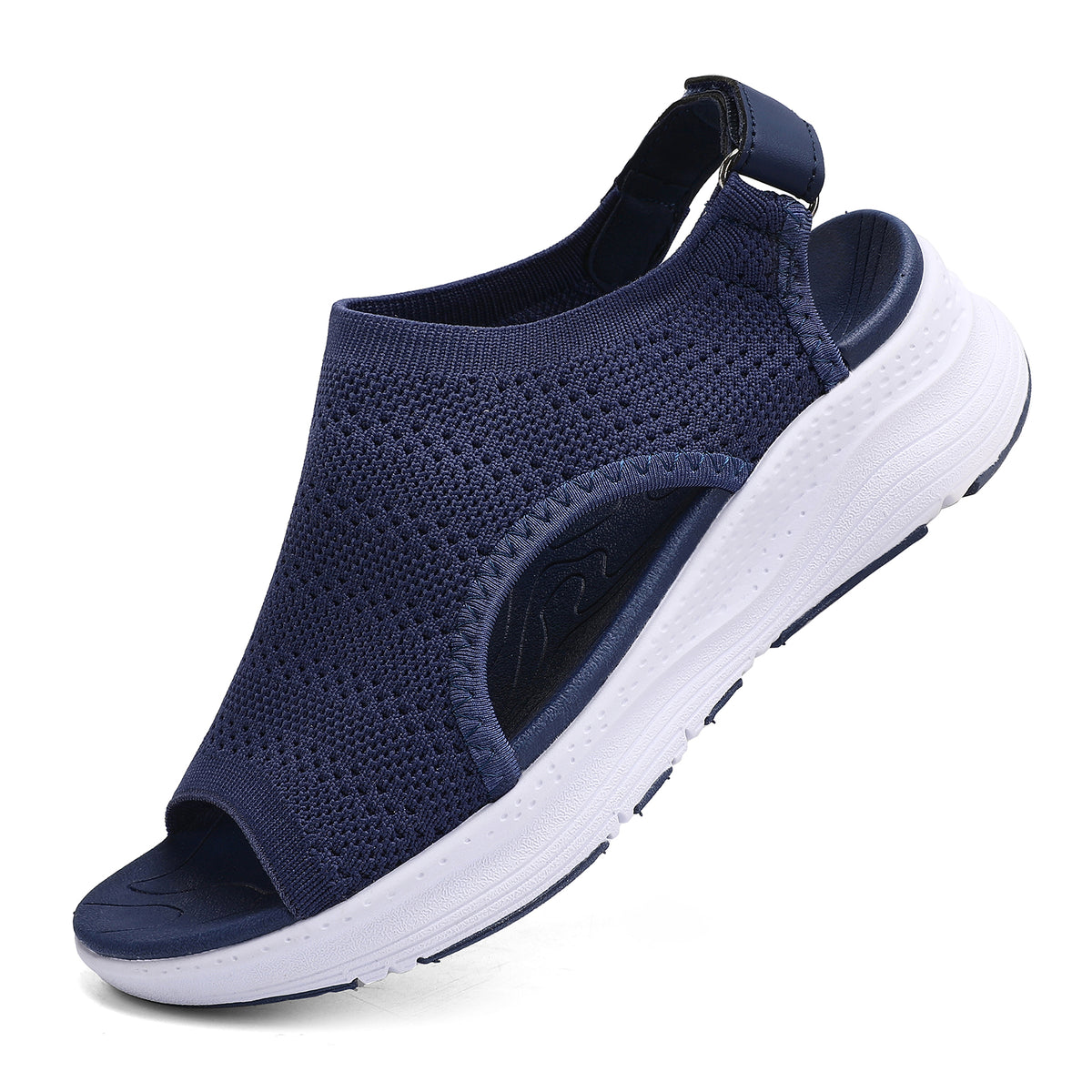 Women Arch Support Orthotic Walking Sandals Open Toe Adjustable Ankle Strap