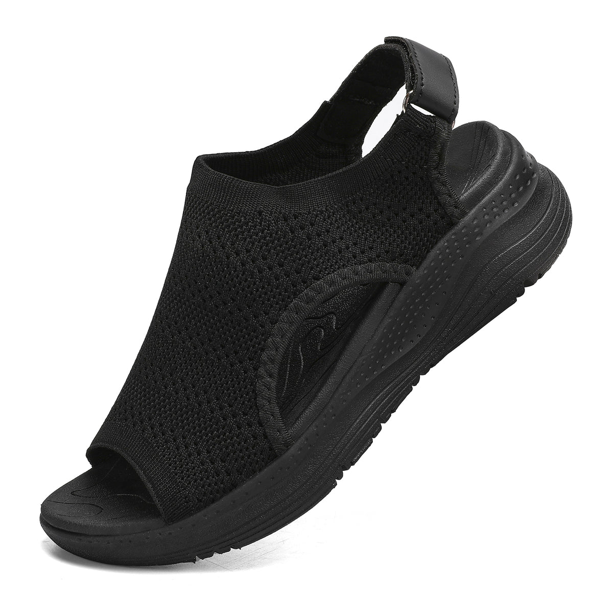 Women Arch Support Orthotic Walking Sandals Open Toe Adjustable Ankle Strap
