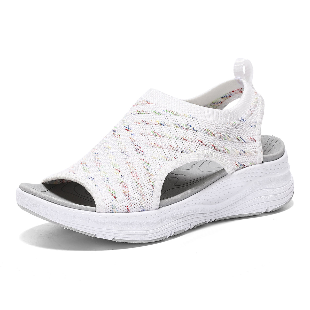 Women Walking Sandals Arch Support Orthotic Comfortable Plantar Fasciitis Non-slip Casual Open Toe Sport Sandals for Athletic Summer Beach