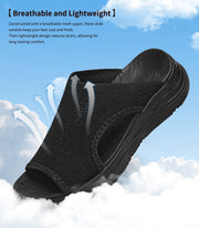 Womens Orthopedic Platform Slides Sandals with Arch Support Ladies Comfortable Walking Open Toe Plantar Fasciitis Slip On for Summer