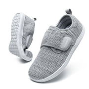 Diabetic Walking Shoes for Women Wide Toe Box Non Slip Comfortable Breathable Zero Drop Barefoot Shoe with Adjustable Strap for Neuropathy, Edema, Swollen Feet, Elderly, Pregnancy