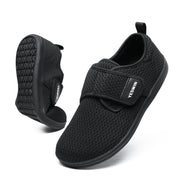 Diabetic Walking Shoes for Women Wide Toe Box Non Slip Comfortable Breathable Zero Drop Barefoot Shoe with Adjustable Strap for Neuropathy, Edema, Swollen Feet, Elderly, Pregnancy